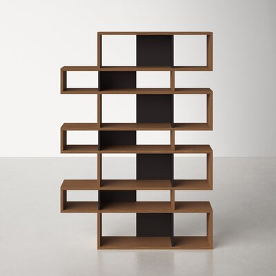 AllModern Voyager Geometric Bookcase & Reviews | Wayfair